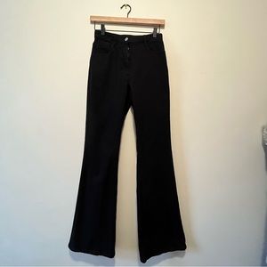Aritzia Black Wilfred Free Bootcut Flare Leg Jean Pant